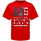 Majestic Los Angeles Angels of Anaheim Youth Star Spangled T-shirt - Red