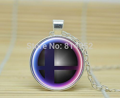 VintaStore Art Glass Necklace Super Smash Bros Smash Ball Necklace A3184