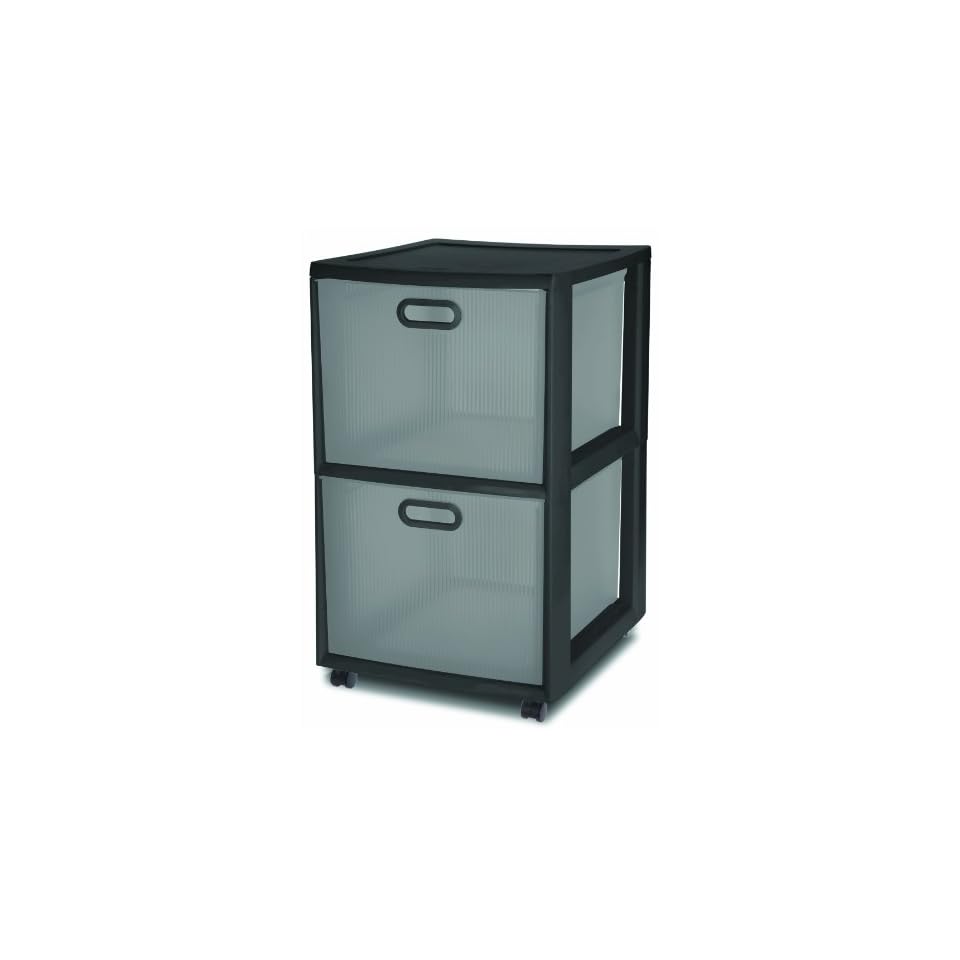 Sterilite 36201h02 Ultra 2 Drawer Cart 2 Pack Black On Popscreen