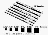1/8x12 SQ STL Key Stock
