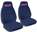 1997 Jeep Wrangler TJ seat covers. One front set of seat covers. Navy blue Barbie Jeep seat covers.