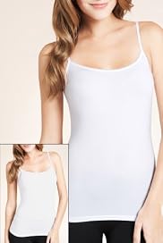 2 Pack - Scoop Neck Mesh Trim Stretch Vests [T61-3603M-S]