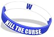 Kill the Curse Blue and White Wristband Chicago Cubs