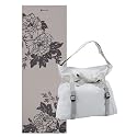 Gaiam Prosperity Flower Yoga Mat & Beau Tote Bag (Matching 3-pc. Set) Gray