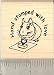 Hand Stamped with Love Rubber Stamp - Wood Mounted