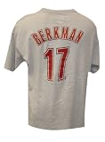Lance Berkman Houston Astros Jersey Name and Number Road Gray T-Shirt