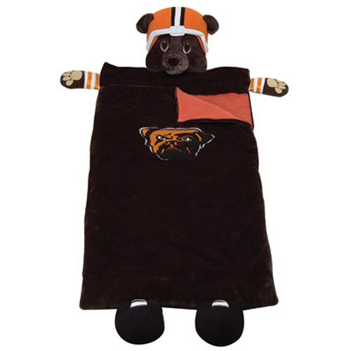 SC Sports Cleveland Browns Plush Mascot Sleeping Bag