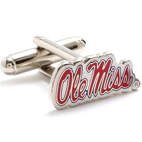 Mississippi Rebels NCAA Logo'd Executive Cufflinks w Jewelry Box