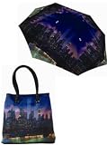 New York Matching Umbrella & Handbag Set