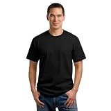 Port & Company 5.5-oz 100% Cotton T-Shirt, Black, Medium