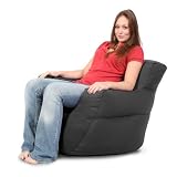 Bean Club Chair Black Twill