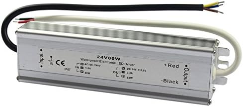 LEDCOMING waterproof led power supply led driver 80w led power supply 80w 80W Power Supply 24V DC 110-240V Waterproof IP67 LED Driver 190*48*34mm LED Transformer
