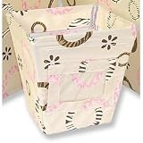 Trend Lab Small Fabric Storage Bin - Sweet Safari Pink