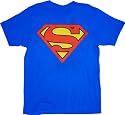Superman Original Classic Logo Tshirt Blue