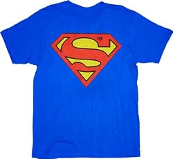 Superman Original Classic Logo Tshirt Blue