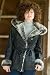 Women's Belted Shearling Coat with Removable Hood