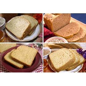 The Heartland Collection: A Sampler of Whole Grain Bread Machine Mixes (4 Pack)
