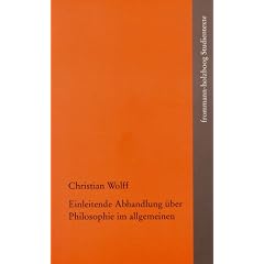Einleitende Abhandlung �ber Philosophie im allgemeinen
