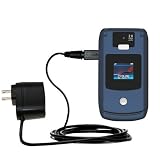 Rapid Wall / AC Charger for the Motorola RAZR V3x - Gomadic Brand w/ TipExchange Technology