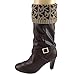 MICHAEL Michael Kors MK Rain Boots Sock Liners Black/Cream