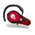 Cardo Systems scala-500 Bluetooth Headset - Red