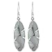 Sterling Silver Oval Mother Of Pearl Earrings