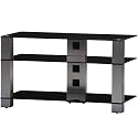 Sonorous PL3405 Black Glass and Inox Aluminium Stand for TV Sizes  upto 42inch