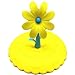 Rimobul 4 Pcs Lovely Flower Leakproof Silicone Cup Lid Cover (flower)