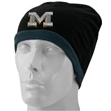 Top of the World Michigan Wolverines Black Peaks Fleece Beanie