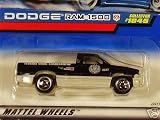 41FQ4paUkLL. SL160  Mattel Hot Wheels 1999 1:64 Scale Black & Gray Dodge Ram 1500 Die Cast Truck Collector #1045