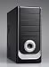 MidiTower 32117 schwarz/silber 460W