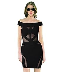 Sexy General Print Mesh Off the Shoulder Sleeveless Prom Dress 