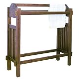 Solid Oak Quilt Rack Stand