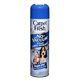 Carpet Fresh No Vacuum Foam Carpet Refresher, Super Pet, Neutralizes Pet Odors, 10.5 oz