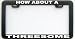 FUNNY HUMOR GIFT HOW ABOUT A THREESOME LICENSE PLATE FRAME