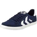 hummel SLIMMER STADIL LOW CANVAS 63-112, Unisex - Erwachsene Sneaker, Blau (DRESS BLUE/WHITE 7648), EU 46