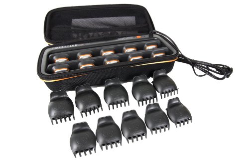 NEW! TopStyler by InStyler Heated Ceramic Styling Shells Hair Curlers with Case