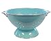 Calypso Basics 3 Quart Enamel On Steel Colander, Turquoise