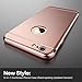 iPhone 6 case, bonsalay 3 in 1 Ultra Thin and Slim Design Coated Premium Non Slip Surface Shockproof Plating Metal Texture Skin Protector For Apple iPhone 6 and iPhone 6s-Rose Gold(4.7'')