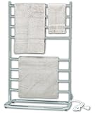 Warmrails WHS Hyde Park 39-Inch Family Size Floor Standing Towel Warmer, Nickel Finish