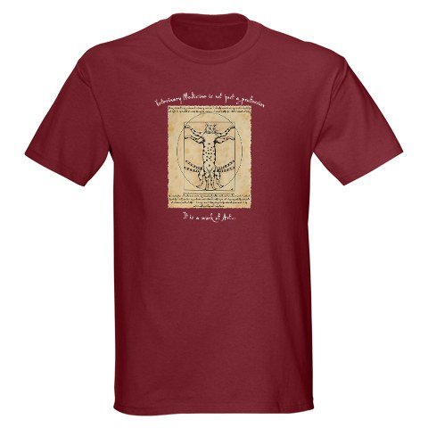 Veterinary Davinci CaT Funny Dark T-Shirt by CafePress