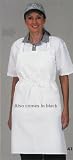 33' Wipe Clean Krazy Kloth Bib Apron - Black