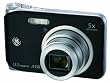 GE J1250 12MP Digital Camera with 5X Optical Zoom and 2.7-Inch LCD with Auto Brightness (Black)
