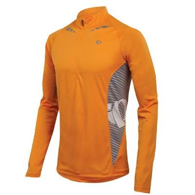 Pearl Izumi Men's Fly Intercool Long Sleeve Shirt, Safety Orange, X-Large On Sale