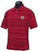 NIKE 2009 PGA Championship Tiger Woods Dri-Fit Open Stripe Polo - Red