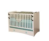 Berg Oslo Crib White/Aqua