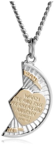 Stainless Steel and Sterling Silver Mizpah Medal
