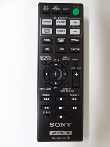 Sony Bookshelf Hi-Fi Remote Control RM-AMU163 149214211