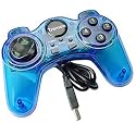 PC USB JOYPAD GAMEPAD GAME CONTROLLER JOYSTICK BLUE