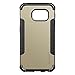 Galaxy S6 Edge Case, LUVVITT Ultra Armor Galaxy S6 Edge Case | Double Layer Shock Absorbing Back Cover with Air Pocket Bumper - Black | Gold | Silver